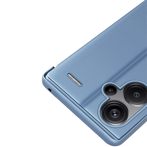 Чехол до Xiaomi Redmi Note 13 Pro+, Clear View, синий