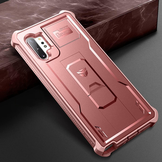 Бронированный чехол для Samsung Galaxy Note 10 Plus, Dexnor Full Body, розовый rose gold