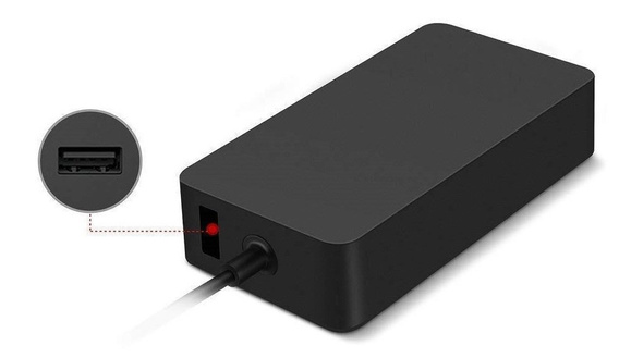 Блок живлення с USB для Microsoft Surface Pro 9/8/7/6/5/4/3 - вилка EU