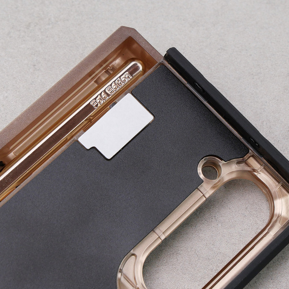 Чохол для Samsung Galaxy Z Fold5 5G, Kickstand case, з підставкою та склом, золотий