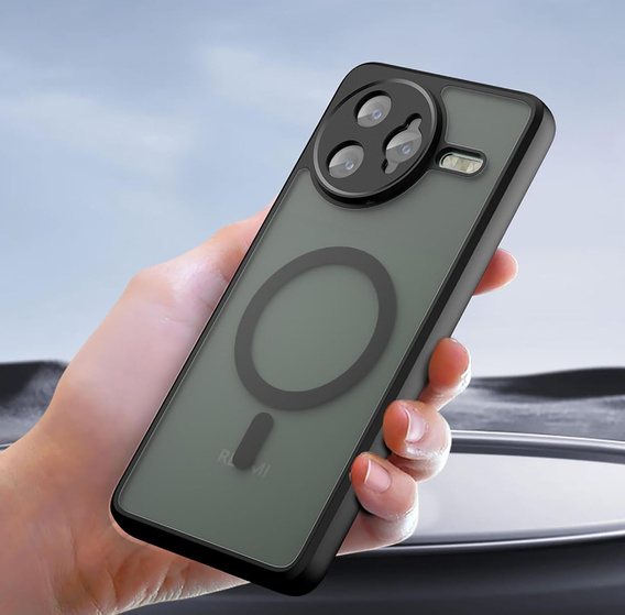 Чехол для Xiaomi Poco F7 Ultra, для MagSafe, ERBORD Matt Case, чёрный
