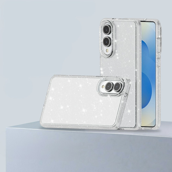 Чoхол до Samsung Galaxy S25 Edge, Glittery Powder, прозорий