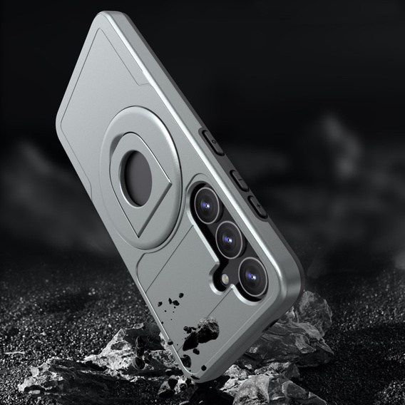 Чехол MagSafe для Samsung Galaxy S24, Military Magnet, чёрный