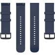 Силиконовый ремешок 20mm, Midnight Blue/Black Buckle