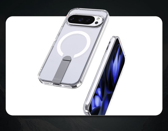 Гибридный чехол Fusion для Google Pixel 10 Pro XL, для MagSafe, с подставкой, прозрачный