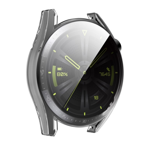 Etui z wbudowanym szkłem do Huawei Watch GT 3 42mm - Transparent White