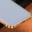 Чехол до iPhone 14 Plus, Cowhide Leather, серый