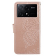 Чохол-книжка для Xiaomi Poco X6 Pro 5G, Butterfly, фіолетовийий