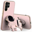Чoхол до Samsung Galaxy S22 Ultra, Astronaut, рожевий rose gold