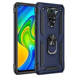 Бронированный Чехол до Xiaomi Redmi Note 9, Nox Case Ring, синий