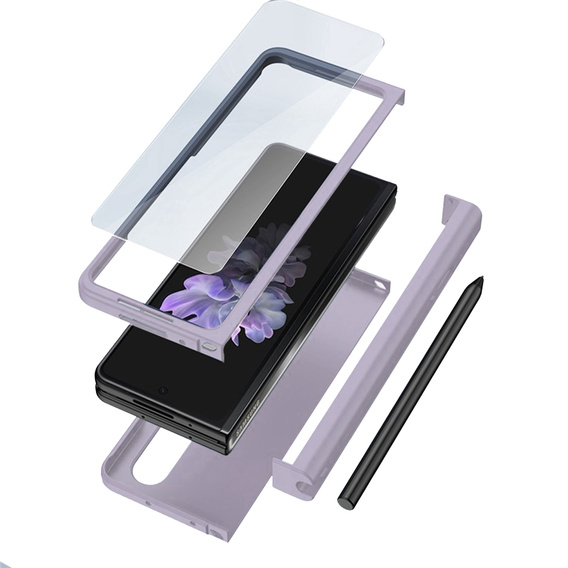Чехол GKK Hard PC для Samsung Galaxy Z Fold 4 5G, Purple