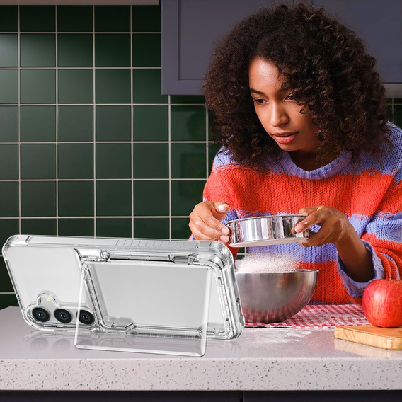 Чохол для Samsung Galaxy S24+ Plus, Card Holder, прозорий