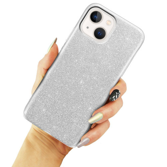 Чехол Glitter Case до iPhone 13 Mini, Silver