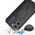 Чохол для iPhone 15 Pro Max, DefenderMag, чорний