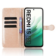 Флип-кейс для Xiaomi Redmi Note 14 4G, Wallet Rhombus, чёрный