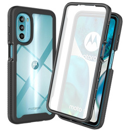 Чoхол Shockproof до Motorola Moto G52 4G / G82 5G, із захисним екраном, чорний