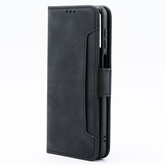Футляр з клапаном для Motorola Moto G54 5G, Card Slot, чорний