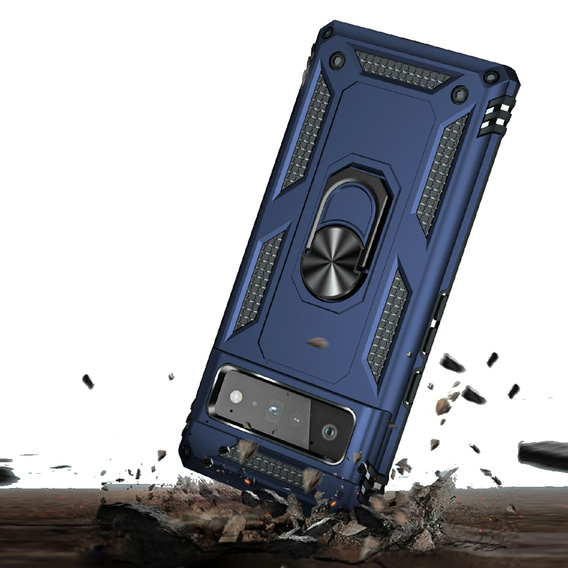Броньований Чoхол до Google Pixel 6 Pro, Nox Case Ring, темно-синій