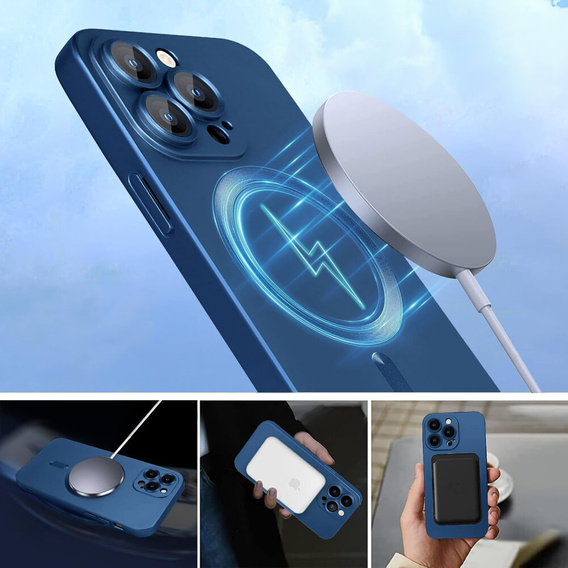 Чохол для iPhone 16 Pro, ColorMag, для MagSafe, темно-синій