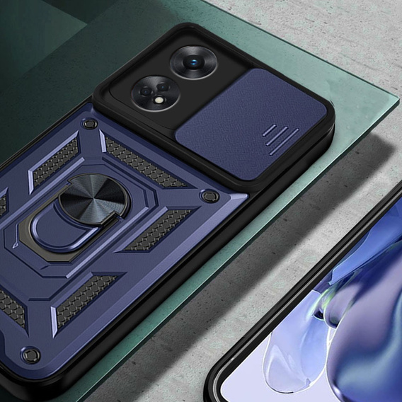 Чехол NOX Camera Slide Oppo Reno8 T, CamShield Slide, синий