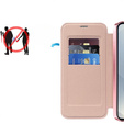 Откидной чехол для Samsung Galaxy S25, RFID Wallet MagSafe CamShield, розовый