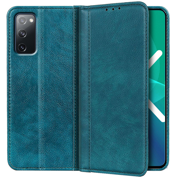 Чехол до Samsung Galaxy S20 FE, Wallet Litchi Leather, зелёный