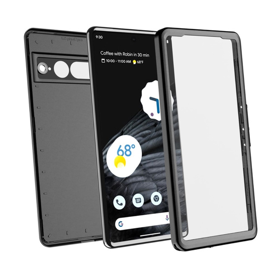Водонепроницаемый чехол IP68 для Google Pixel 7 Pro, Redpepper, чёрный