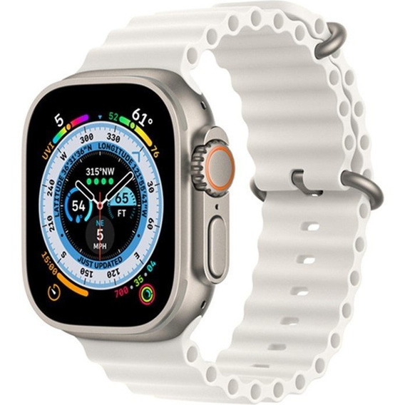 Силиконовый ремешок Apple Watch Ultra 49mm, Starlight