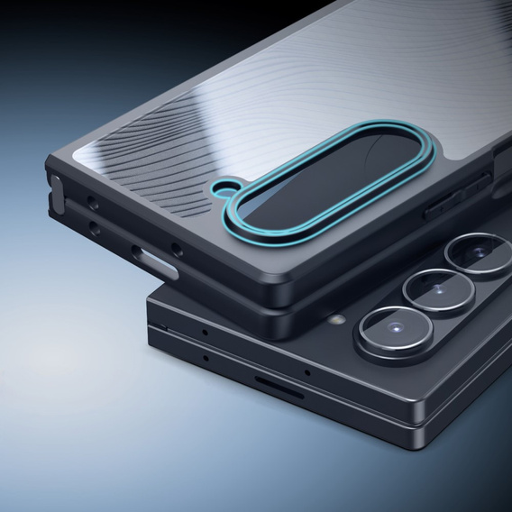 Чохол DuxDucis для Samsung Galaxy Z Fold6 5G, Aimo case, прозорий / чорний