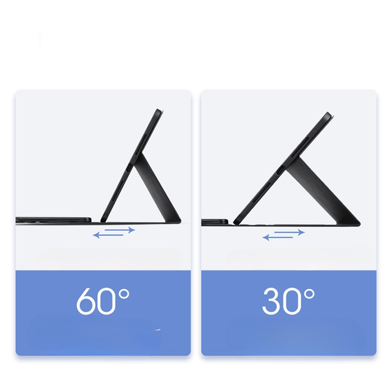 Чохол + клавіатура Apple iPad Pro 11" 5 gen. 2024, Dux Ducis TouchPad Leather Pen Slot, чорний