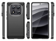 Чoхол до Xiaomi Redmi Note 14 Pro, Carbon, чорний
