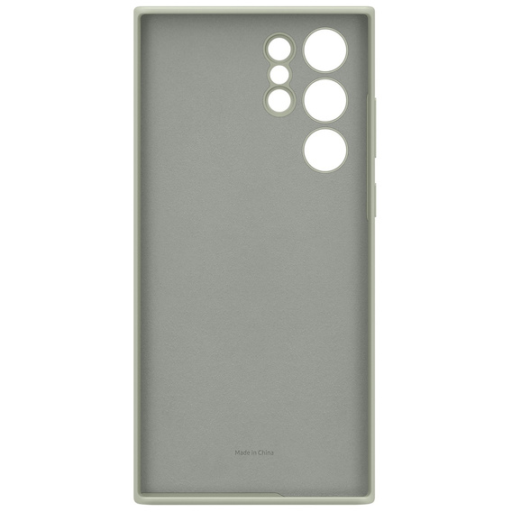 Оригінальний чохол Samsung для Galaxy S22 Ultra, Silicone Cover, Olive Green