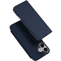 Чехол Dux Ducis для iPhone 17, Skin Pro, с клапаном, со слотом для карт, темно-синий