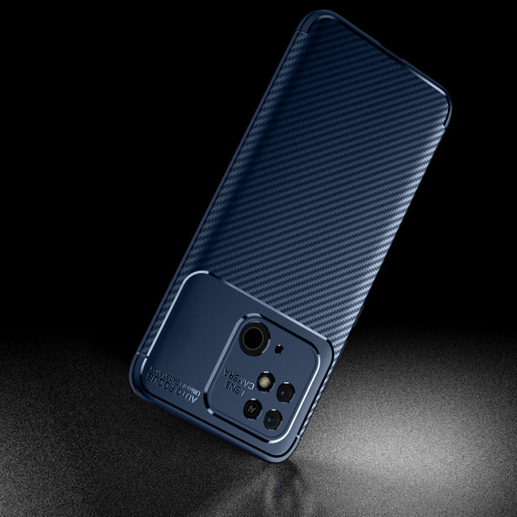Чехол до Xiaomi Redmi 10C, Carbon Gel, темно-синий