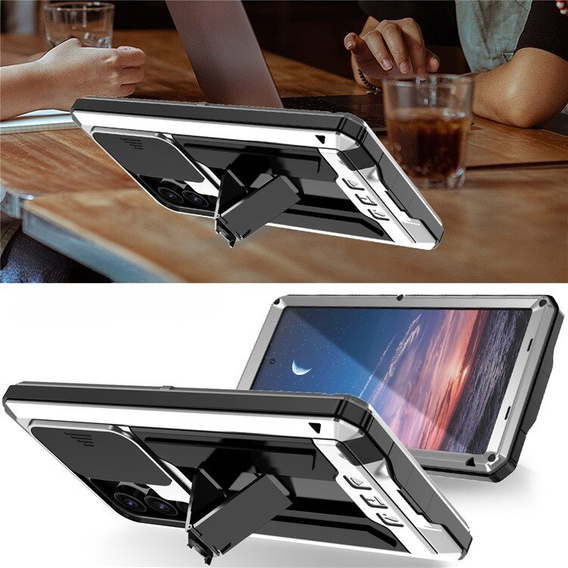 Броньований чохол для Samsung Galaxy S24 Ultra, R-JUST, сріблястий