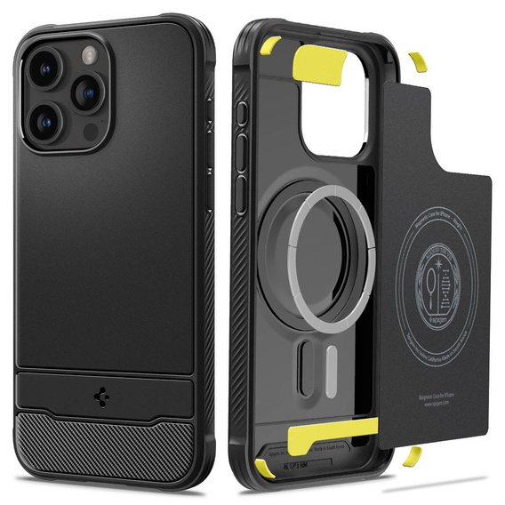 Чехол Spigen до iPhone 15 Pro, Rugged Armor MagSafe