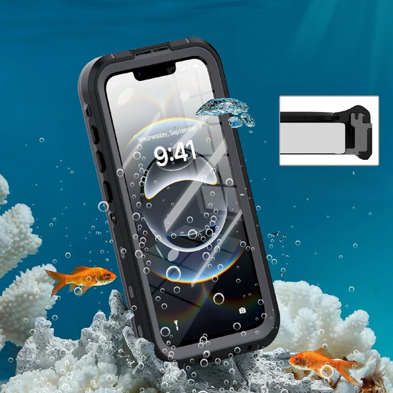 Водонепроникний чохол для iPhone 16E, Redpepper, для MagSafe, чорний