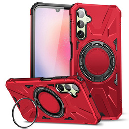 Чохол для Samsung Galaxy A54 5G, броньований з підставкою та ручкою, червоний
