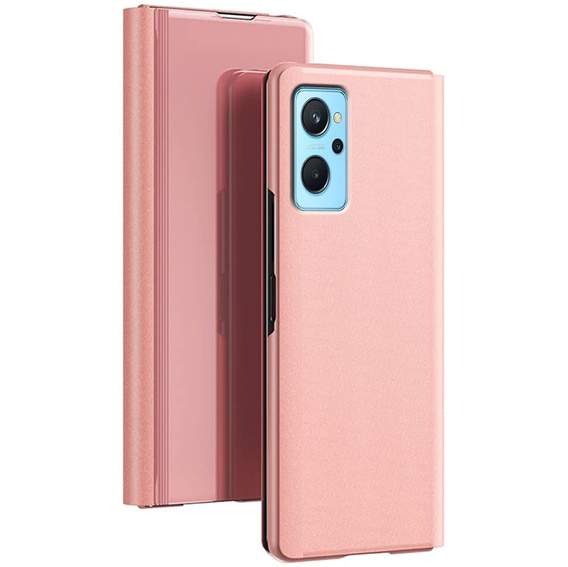 Чехол до Realme 9i / Oppo A96, Clear View, розовый rose gold