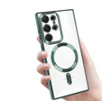 Чехол до Samsung Galaxy S23 Ultra, MagSafe Hybrid, зелёный