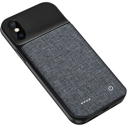 Чехол с батареей 6800mAh до iPhone 13, Oxford Cloth, Black
