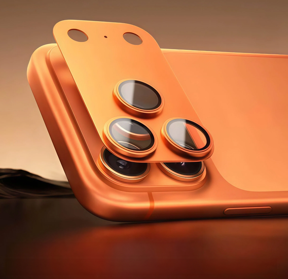 2x Закаленное стекло ERBORD для острова камер iPhone 17 Pro Max