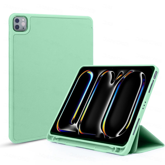 Чохол для iPad Pro 11 2024, Smartcase з місцем для стилуса, зелений
