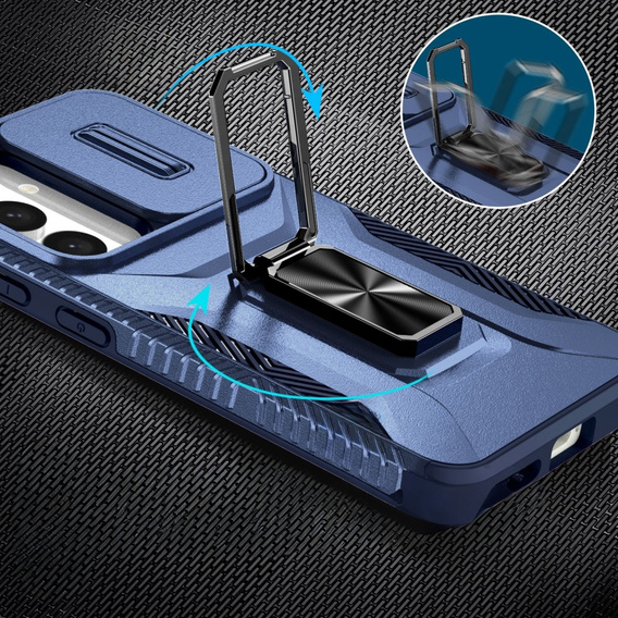 Чехол для Samsung Galaxy S24+ Plus, крышка объектива, синий