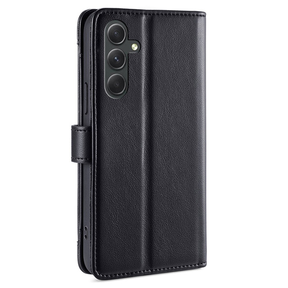 Откидной чехол для Samsung Galaxy A54 5G, Wallet Zipper Pocket, чёрный