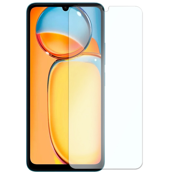 Чoхол до Xiaomi Redmi 13C / Poco C65, Fusion Hybrid, прозорий / чорний + скло 9H