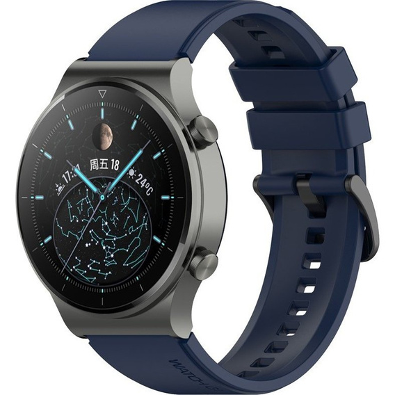 Силиконовый ремешок до Huawei Watch GT 2 Pro - Navy Blue
