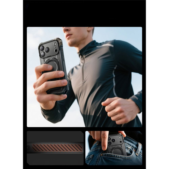Чохол Supcase для iPhone 17 Pro Max, Unicorn Beetle Grip Mag, чорний