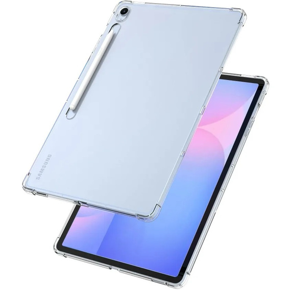 Чохол для Samsung Galaxy Tab S10 FE+ Plus, силіконовий, прозорий