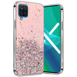 Чoхол до Samsung Galaxy A12 / M12 / A12 2021, Glittery, рожевий